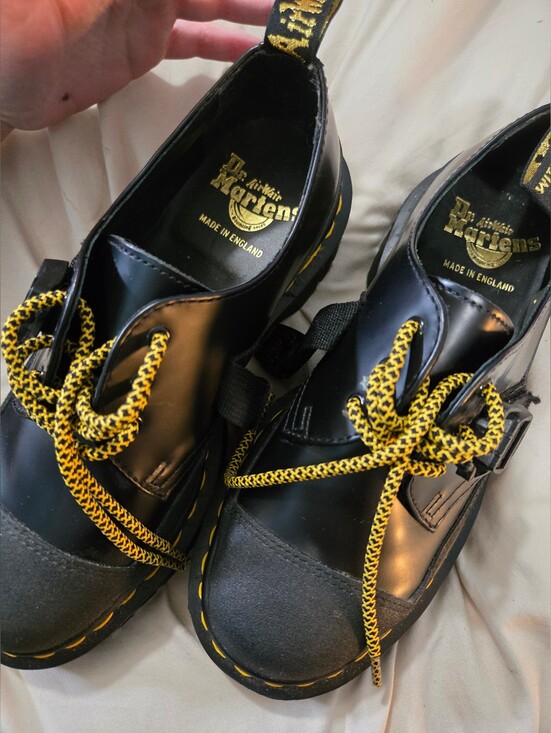Dr. Martens Shoes - Dr. Martens 1461 Tech 'Carbon Black Yellow'